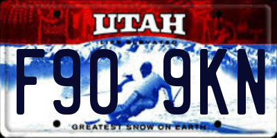UT license plate F909KN