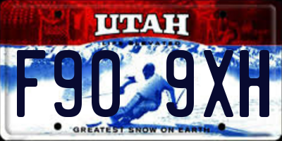 UT license plate F909XH
