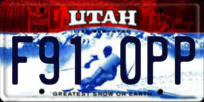 UT license plate F910PP
