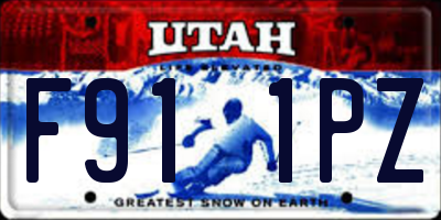 UT license plate F911PZ