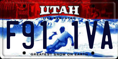 UT license plate F911VA