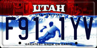 UT license plate F911YV