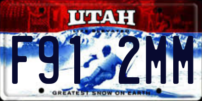 UT license plate F912MM