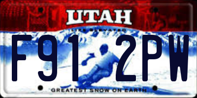 UT license plate F912PW