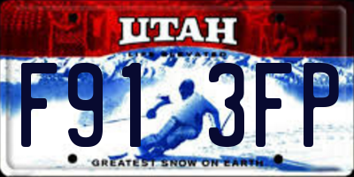 UT license plate F913FP