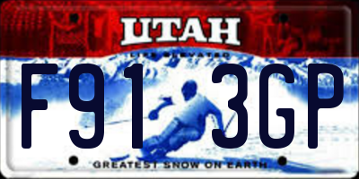 UT license plate F913GP