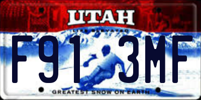 UT license plate F913MF
