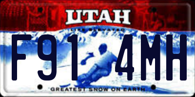 UT license plate F914MH