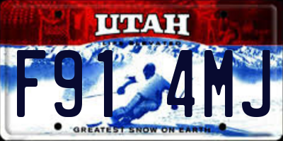 UT license plate F914MJ