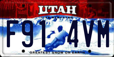 UT license plate F914VM