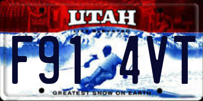 UT license plate F914VT