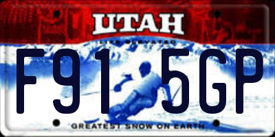 UT license plate F915GP