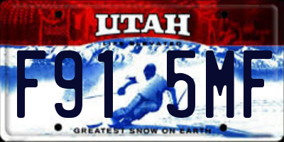 UT license plate F915MF