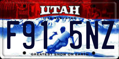 UT license plate F915NZ