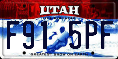 UT license plate F915PF