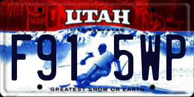 UT license plate F915WP