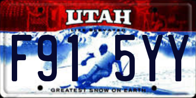 UT license plate F915YY