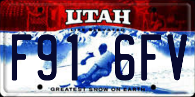 UT license plate F916FV