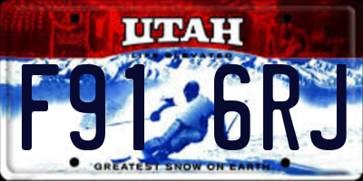 UT license plate F916RJ