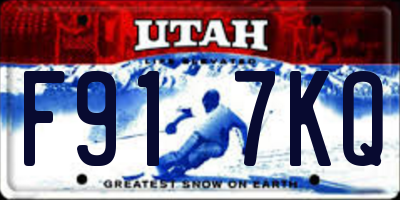 UT license plate F917KQ