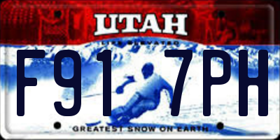 UT license plate F917PH