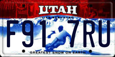 UT license plate F917RU