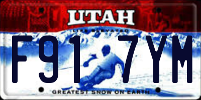 UT license plate F917YM
