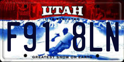 UT license plate F918LN