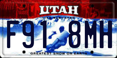 UT license plate F918MH