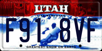 UT license plate F918VF