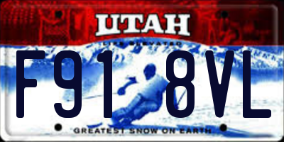 UT license plate F918VL