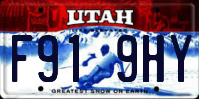 UT license plate F919HY