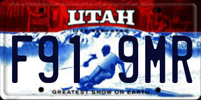 UT license plate F919MR