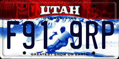 UT license plate F919RP