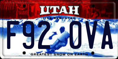 UT license plate F920VA