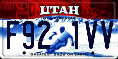 UT license plate F921VV