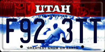 UT license plate F923TT