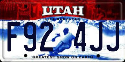 UT license plate F924JJ
