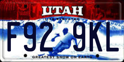 UT license plate F929KL