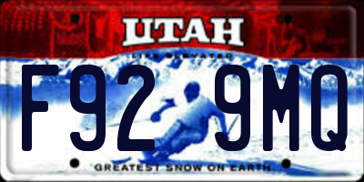 UT license plate F929MQ