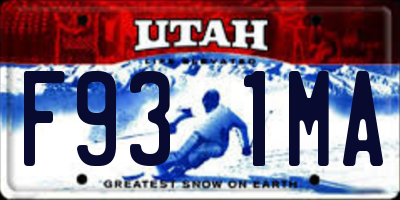 UT license plate F931MA