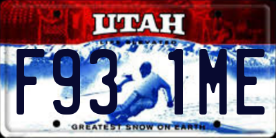 UT license plate F931ME