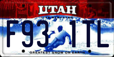 UT license plate F931TL