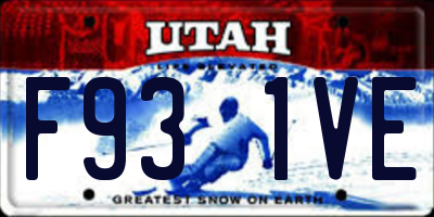 UT license plate F931VE