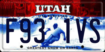 UT license plate F931VS