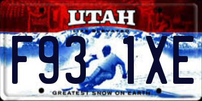 UT license plate F931XE