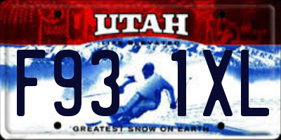 UT license plate F931XL