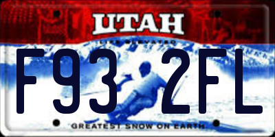 UT license plate F932FL