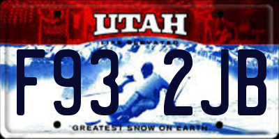 UT license plate F932JB