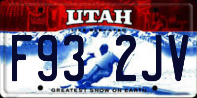UT license plate F932JV